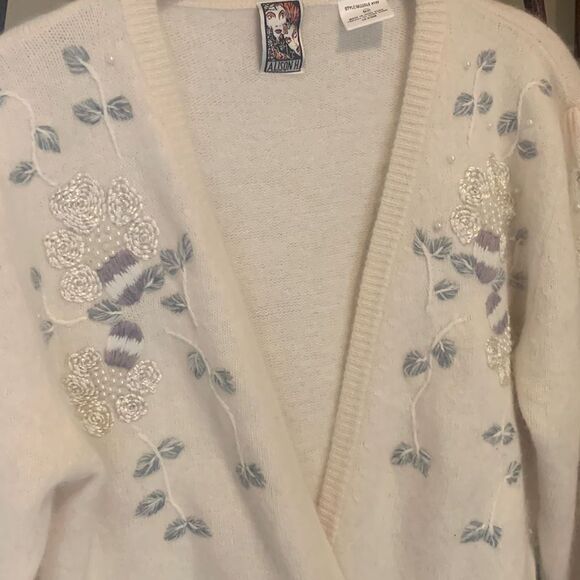 Fuzzy Winter White Sweater - Picture 3 of 8